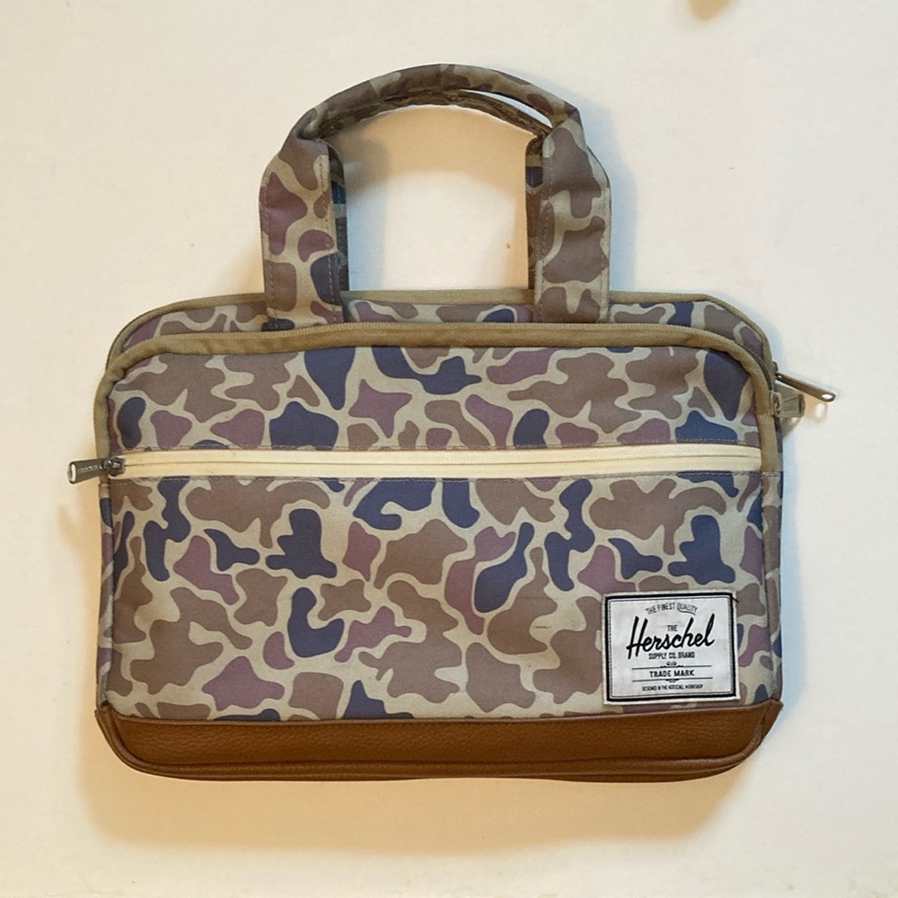 Herschel Supply Company Brown Laptop Bag - Duck Camo Design - MacBook Pro 13"